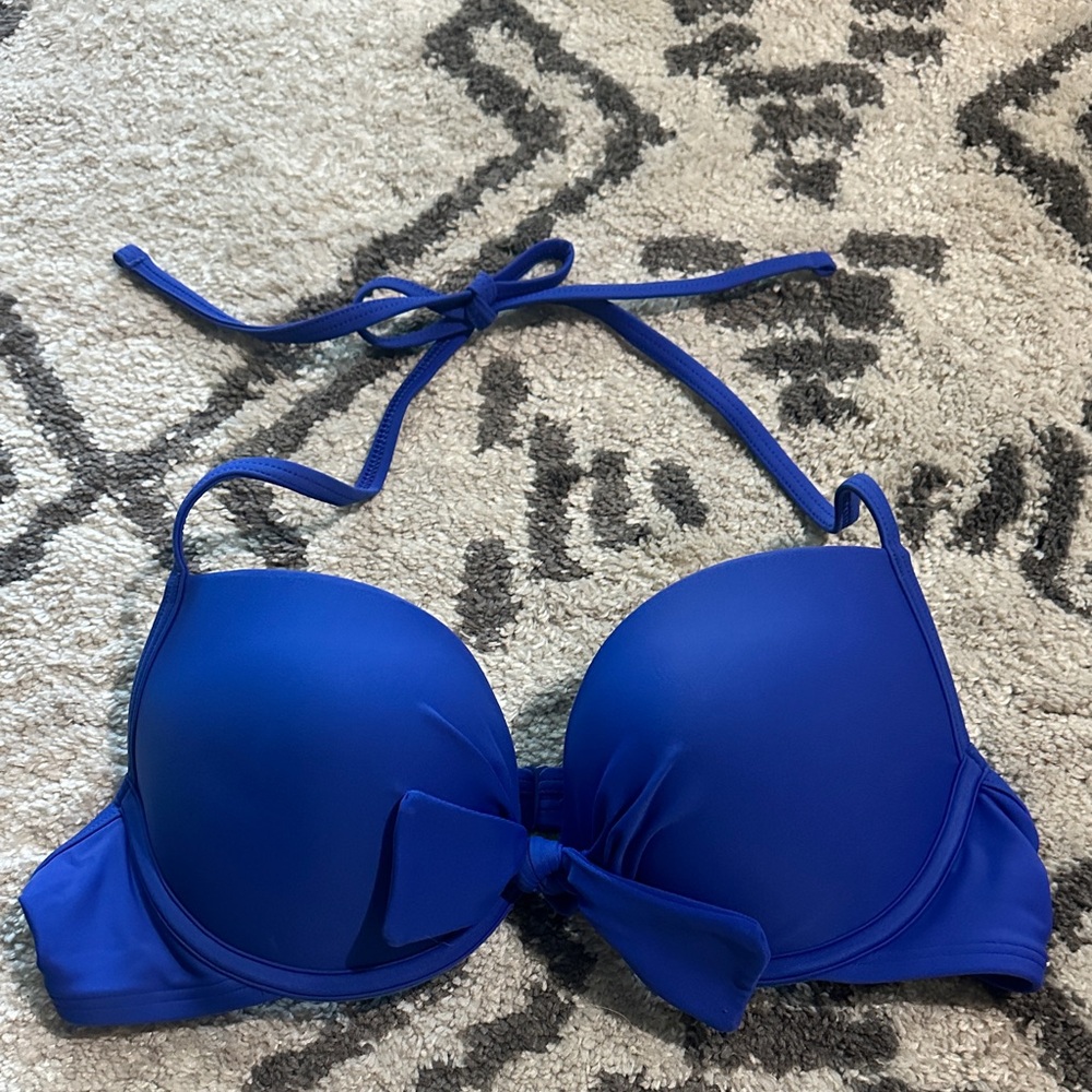 aerie Royal Blue Push-Up Bikini Top